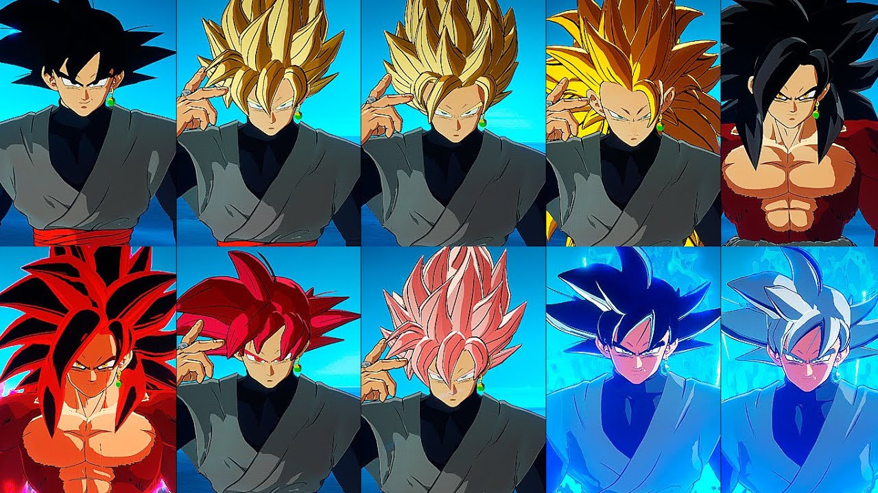 Goku Black All Transformations - Dragon Ball Sparking! Zero