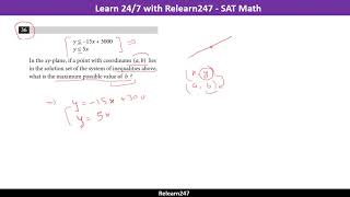 SAT Math - Practice Test 3 - Linear Inequalities - Q36