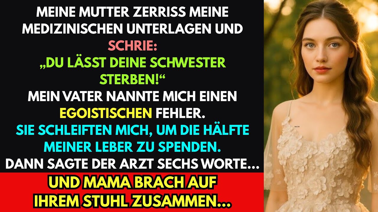 Meine Eltern zwangen mich, meiner toxischen Schwester die Leber zu spenden–ein DNA-Test zerstörte's.