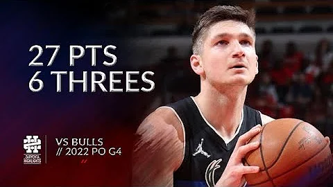 Grayson Allen 27 pts 6 threes vs Bulls 2022 PO G4