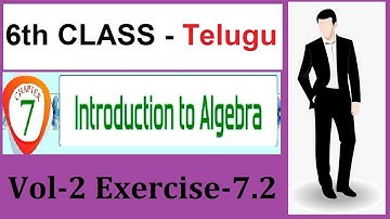 6th Class Introduction to Algebra exercise 7.2 Chapter 7
