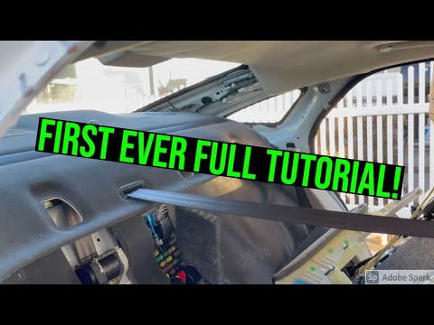Removing the rear seats and rear deck on a 2011 Jaguar XJL X351 full complete guide!