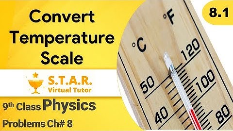 How To Convert Temperature Scale | Problem #  8.1 | 9th Class Physics | Numericals