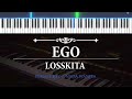 EGO ( Karaoke Akustik Piano - FEMALE KEY ) - Losskita