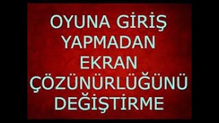 GTA 5 OYUNA GİRMEDEN ÇÖZÜNÜRLÜK DEĞİŞTİRME GTA 5 OYUNA GİRMEDEN ÇÖZÜNÜRLÜK DEĞİŞTİRME