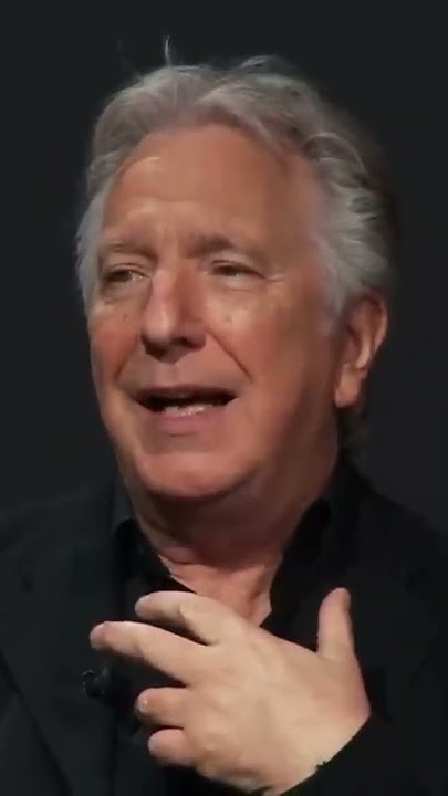 Alan Rickman on the Art of Portraying Villains 😈