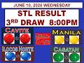 STL 3rd Draw 8pm Result STL Cavite STL Manila  STL Ilocos Norte STL Cagayan JUNE 10, 2026 WEDNESDAY
