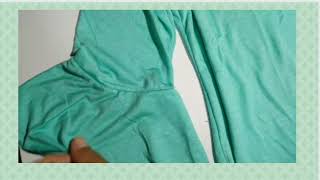 Polo Croptop Juvenil con mangas amplias /procedimiento de confección