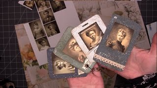 Recycle your recycling into vintage junk journal embellishments & ephemera. Using Paint Chip Samples