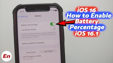 iOS 16 How to Enable Battery Percentage | Enable Battery Percentage iOS 16.1