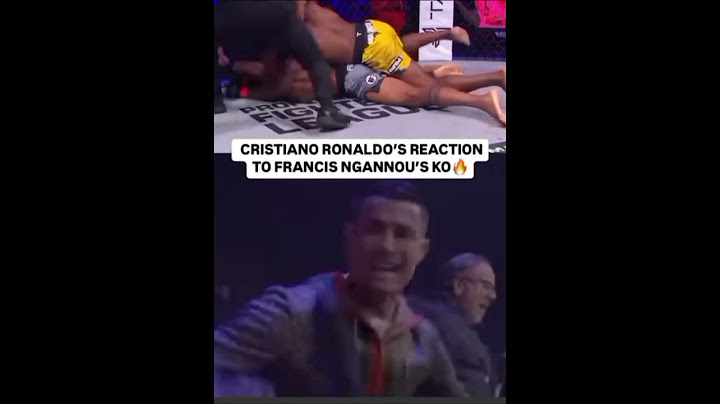 CHRISTIANO RONALDO'S REACTION TO FRANCIS N'GANNOU'S K'O.