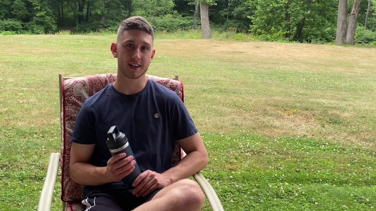 18 oz YETI Rambler 18oz Bottle with Chug Cap in Navy - Walk Thru  ExBEERience - Scott Farm - Vermont Brewers Association