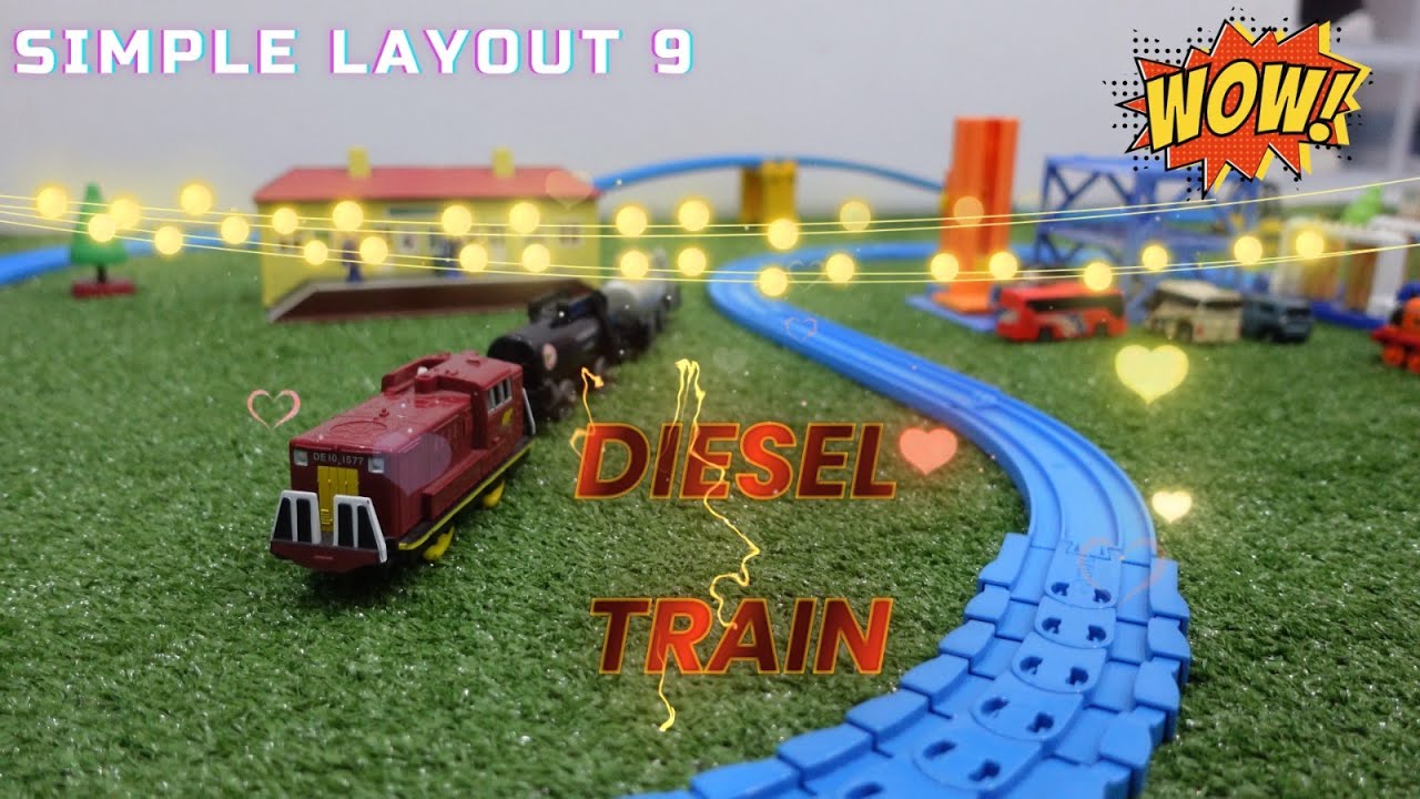 WOW...!!! Simple Layout 9 Diesel Train | @meranti360 - YouTube