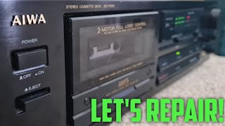 Aiwa AD-F500 Early 90s Cassette Deck - Transport Repair, Soldering, Belts & Calibration