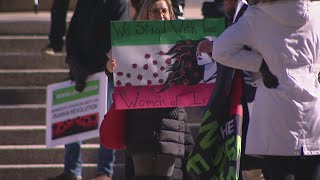 Crowd gathers in Chicago to protest Iranian regime