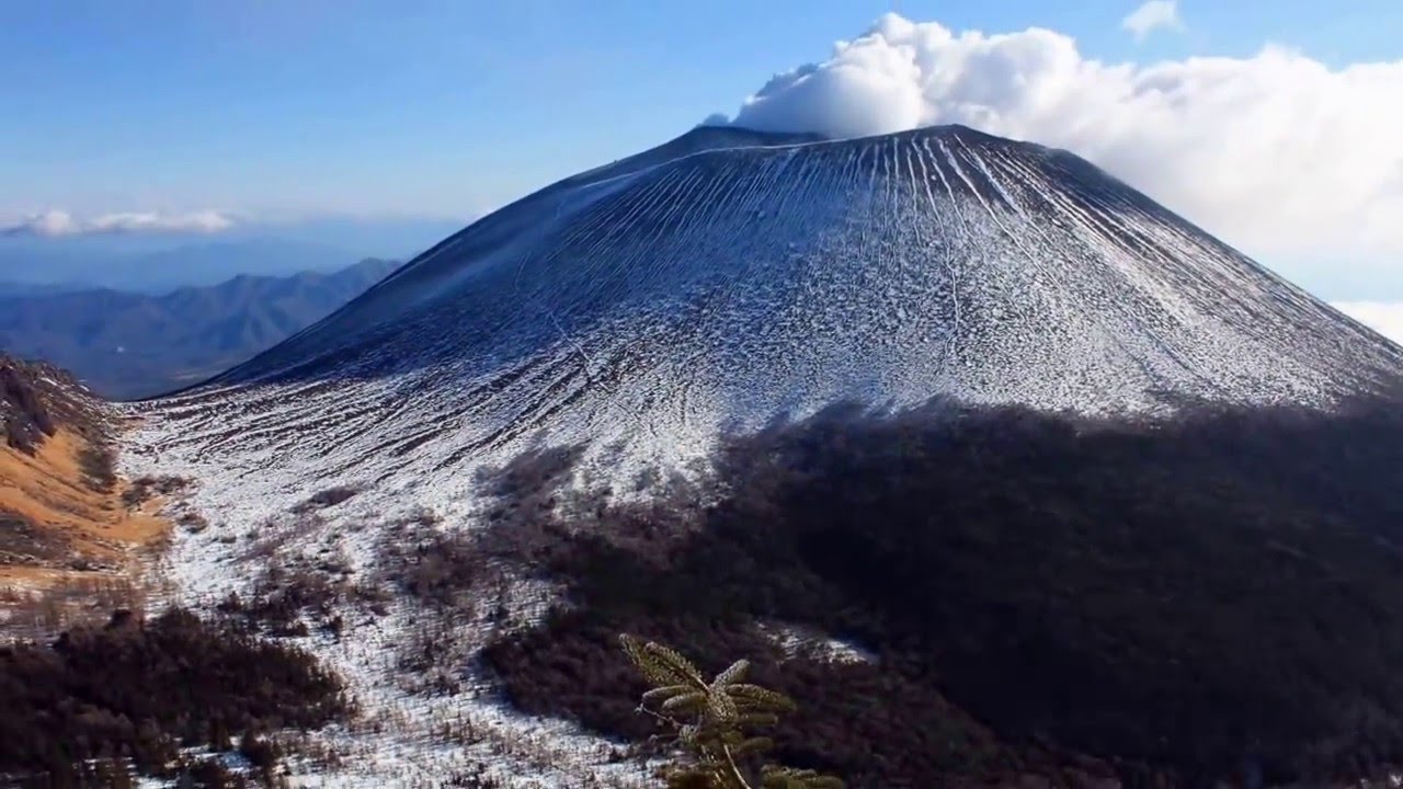 Japanese Volcano Mount Aso On Island Of Kyushu Erupts Youtube