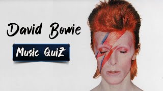 Guess The Song | David Bowie | MOST ICONIC SONGS | Music Quiz
