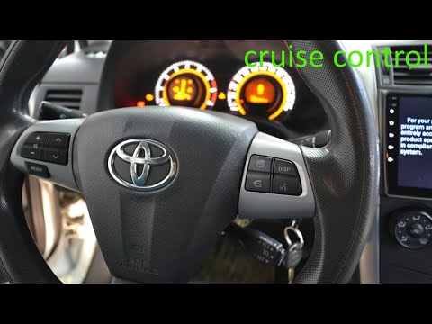 Установка круиз контроля Toyota Corolla