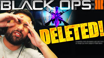 LOSING "DARK MATTER" REACTION! - Black Ops 3 RESETTING ALL MY STATS (BO3 DELETING ALL STATS)