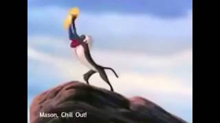 Simba Gets Thrown Off A Cliff XD