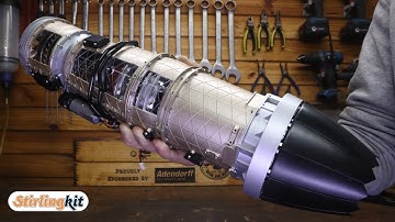 I assembled a F35 fighter Jet engine from Stirlingkit, its damn awesome.