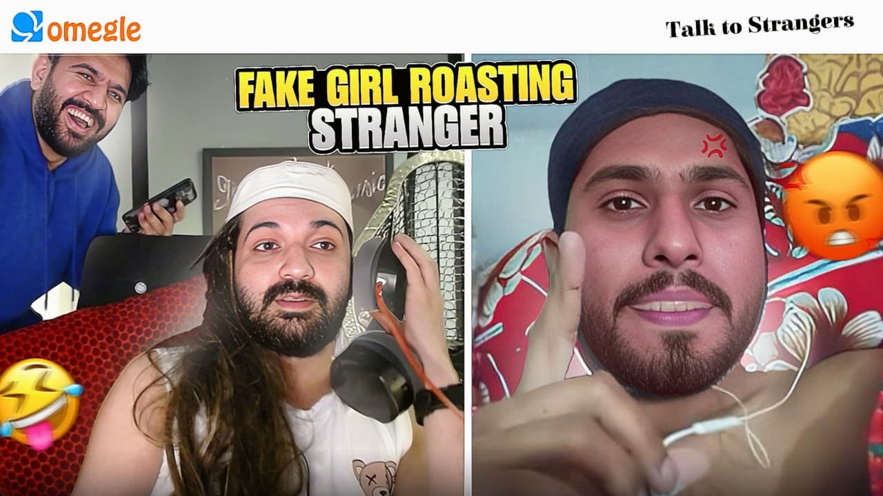 Фейковая девушка высмеивает незнакомцев на OMEGLE