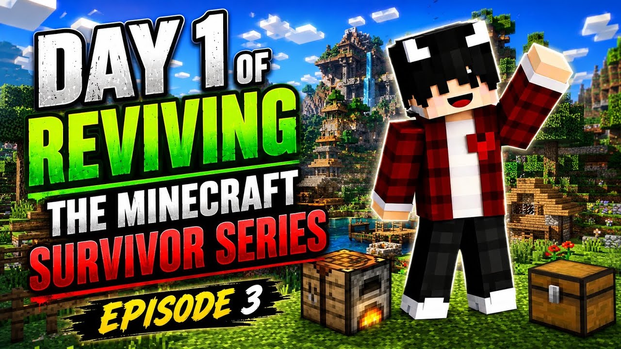 Day (1/30) of Reviving the minecraft Survivor series (Ep-3)#minecraft ...