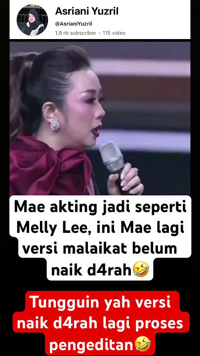 Mae akting jadi seperti Melly Lee bersama hari putra #da7 #indosiar #soimah #hariputra #trending