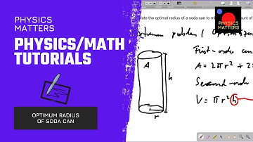 Optimum Radius of a Soda Can (Optimization Problem)