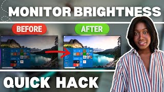 TECH TIPS | EASY Monitor Brightness Hack