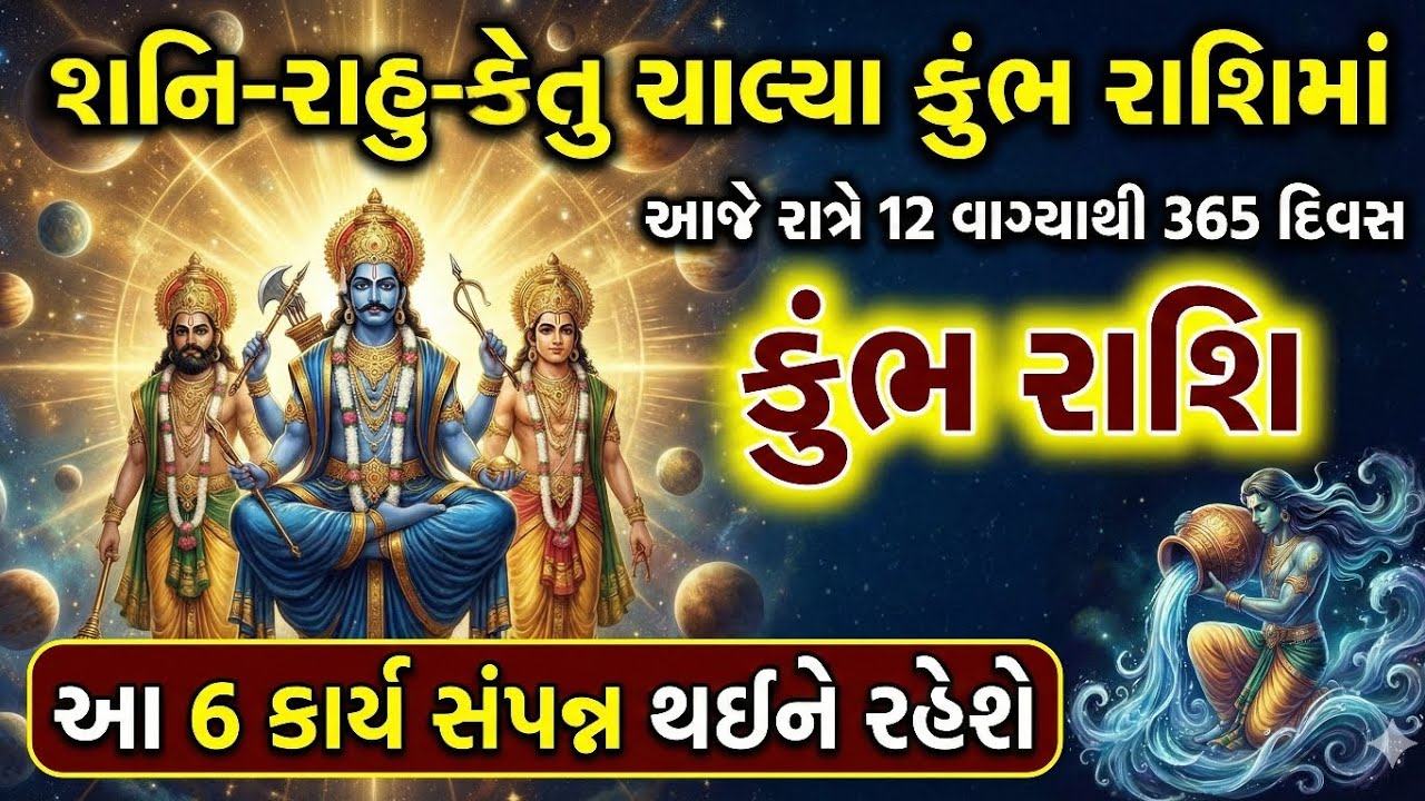 કુંભ રાશિવાળા સાવધાન | આજે રાત્રે 12 વાગ્યાથી 365 દિવસ આ 6 કાર્ય સફળ થશે | Kumbh Rashi 2026
