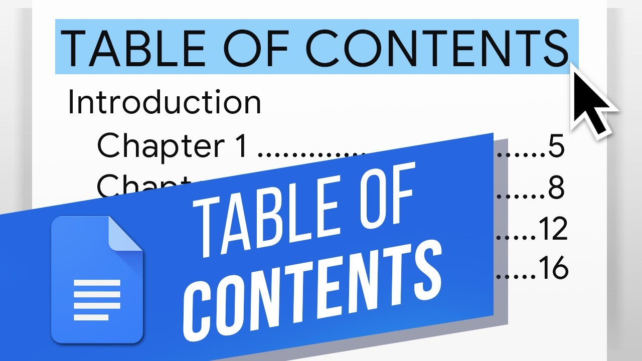 How To Create A Table Of Contents In Google Docs | Update A Table Of Contents In Google Docs