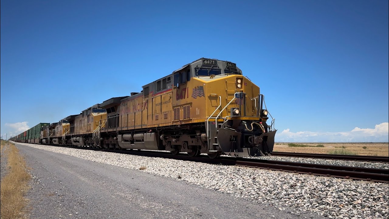 UP 6471 Leads 68 MPH ZLAMN in Lordsburg, NM on the Sunset Route 