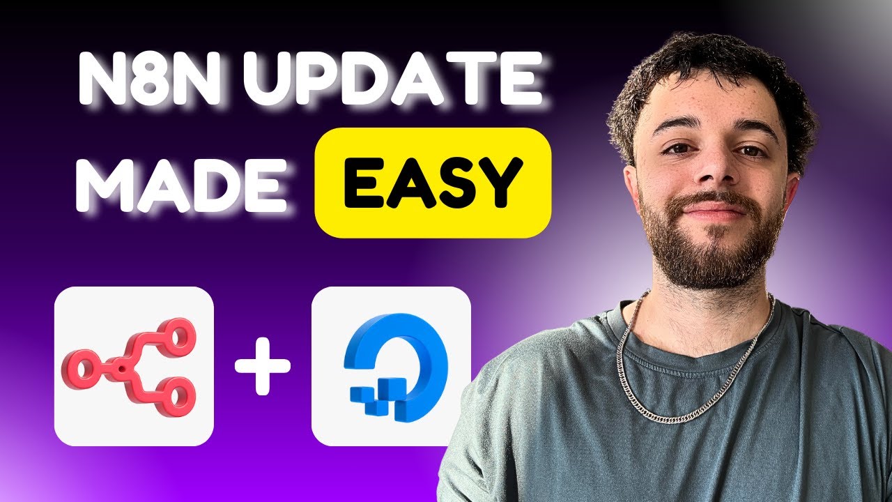 Updating n8n on DigitalOcean tutorial thumbnail