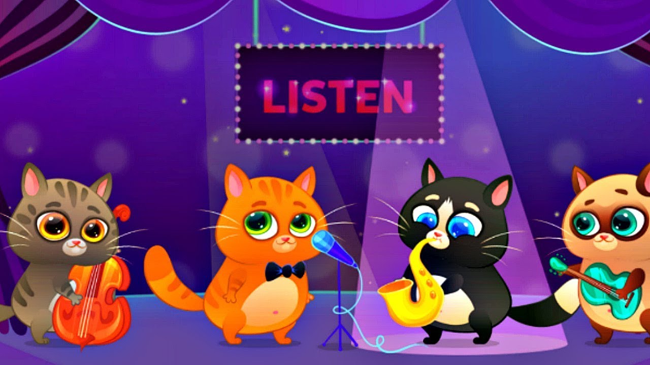 Включи кот петь. Игра рыжий котик БУБУ. Суровый котик БУБУ. Котёнок три кота приключения.