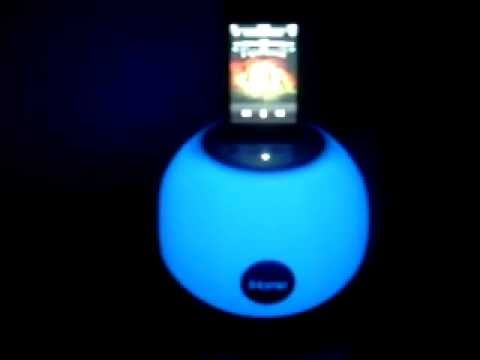 iHome iP15 Color Changing Stereo System for iPod and iPhone - with music playing and color changing