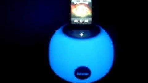 iHome iP15 Color Changing Stereo System for iPod and iPhone - with music playing and color changing