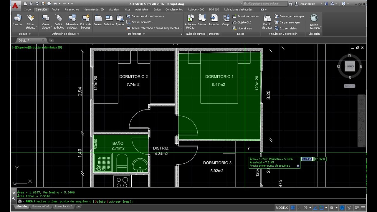 Calcular Area En AutoCAD 2015 Como Obtener Una Area En AutoCAD YouTube Calcular Area En AutoCAD 2015 Como Obtener Una Area En AutoCAD YouTube