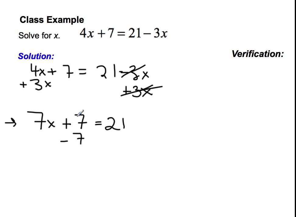 Math 9: Unit 6: Lesson 2: Solving Step 3 Equations Using Balancing