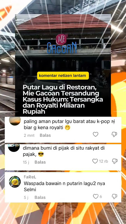 Putar Lagu Jadi Petaka, Mie Gacoan Terancam Bayar Royalti Miliaran dan Jadi Tersangka! #shorts