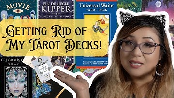 Decluttering my Tarot Decks! | Getting Rid of My Tarot Decks ( + HUGE Giveaway!)