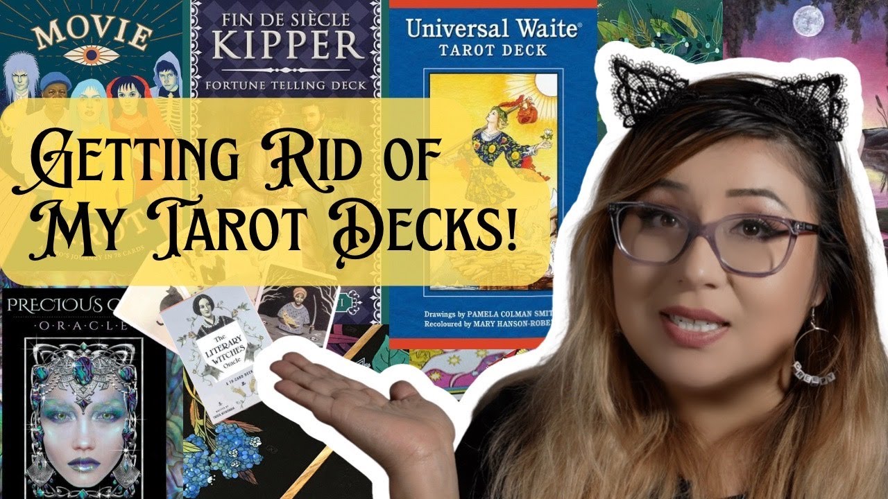 Decluttering my Tarot Decks! | Getting Rid of My Tarot Decks ( + HUGE Giveaway!)