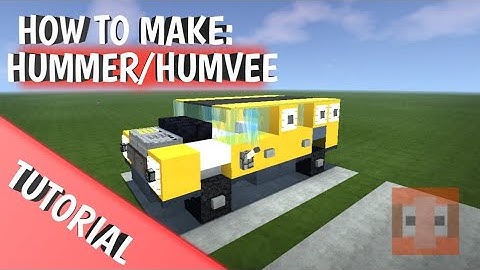 How to make a HUMMER/HUMVEE in MINECRAFT (Vehicle Tutorial)