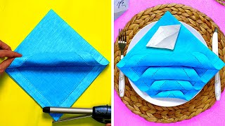 40 CREATIVE WAYS TO FOLD THE NAPKIN