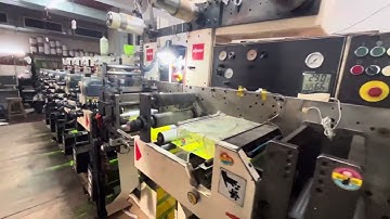 Nilpeter F 2400 flexo label printing press at CMYK press Jalgaon.