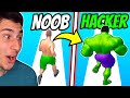 Weak Noob VS STRONG HACKER! | Muscle Rush