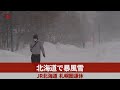 北海道で暴風雪 JR北海道、札幌圏運休 - KyodoNews