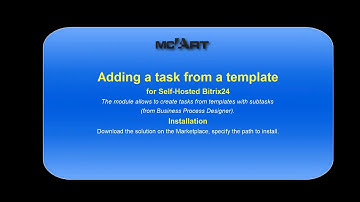 Adding a task from a template for Self-Hosted Bitrix24