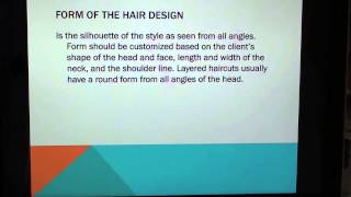 . (14) Cosmetology: Principles of Hair Design THEORY for state board exam