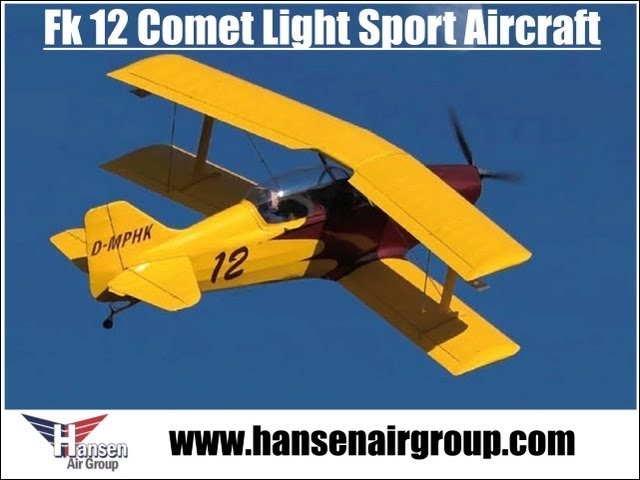 Fk 12 Comet Video Fk12 Comet Light Sport Aircraft Video Youtube
